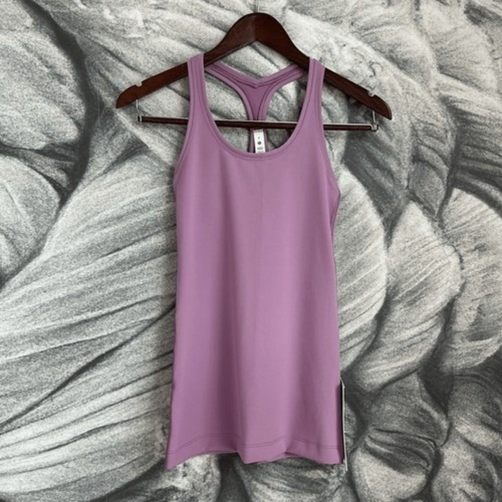 LULULEMON Cool Racerback tank Everlux jubilee Purple Lilac NWT SIZE‎ 4